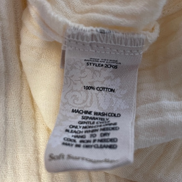 Soft Surroundings Key Biscayne Gauze Wide Leg Pants - Picture 8 of 9